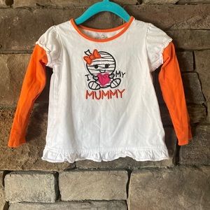 Baby girl Halloween I love my Mummy long sleeve shirt 24 month